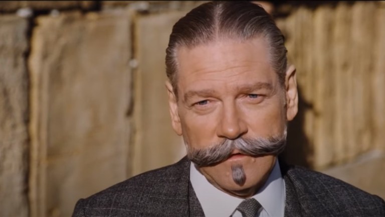 Kenneth Branagh as Poirot screengrab