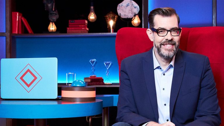 Richard Osman presenting BBC Two's House of Games